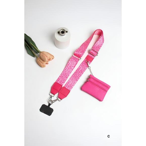 Zenana CLIP & GO CROSSBODY DUO PHONE STRAP & WALLET - Picture 1 of 8